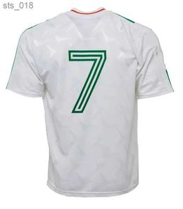 Fani topy piłkarskie koszulki w Irlandii Retro Soccer Jersey Home Classic Vintage Irish Keane Football Shirth240312