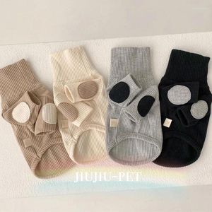 Hundkläder Autumn Pet Ches Cotton Warm Cat Sweaters Sticking For Chihuahua Puppy Small Medium Dogs kostymdräkt Yorkshire Coats