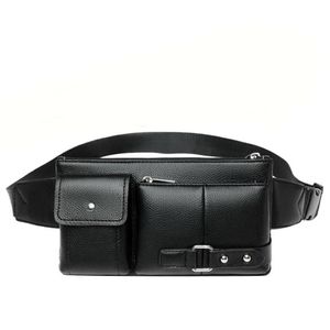 Marsupi Marsupio Nero Impermeabile Marsupio Portamonete Borsa da uomo Portafoglio da viaggio per adolescenti Uomo Sport all'aria aperta205E