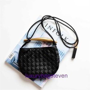 Bottgs's Vents's Sardine, klassische Designer-Modetasche, gewebt, für Frühling und Sommer, neue Mini-Handtasche, schwarze Umhängetasche für Damen, mit echtem Logo