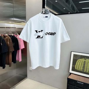 2024New Modelsfashiont-Shirts 남자 디자이너 티셔츠 캐주얼 한 느슨한 짧은 남자 여자 거리 의류