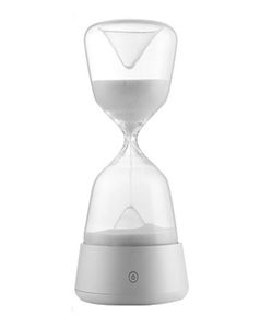 砂時計ナイトライトヨガランプロマンチックベッドサイドランプ15分の砂の砂時計タイマー4色のガラスナイトライト6798011