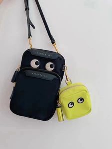 Женская водонепроницаемая сумка для мобильного телефона, сумка Anya, сумка для больших глаз, сумка для ключей, нейлоновая ткань, повседневная сумка для карт на одно плечо 240304