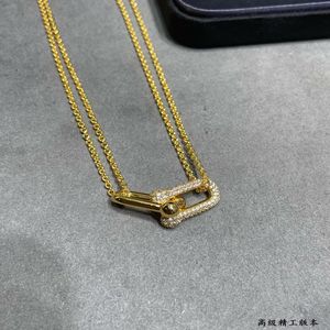 Luxury Pendant Necklace Hardware Designer S925 Sterling Silver Crystal Bucket Lockets Charm Short Chain Choker For Women Jewelry317M