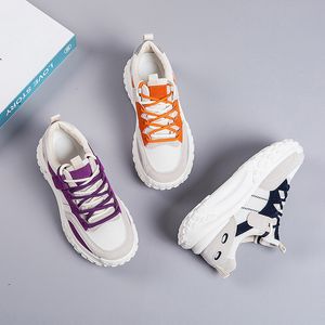 Wholesale Female Sport Shoe Autumn New Lace-up Platform Women's Vulcanize Shoes Outdoor Breathable Ladies Hard-wearing Walking Sneakers Size 35-40