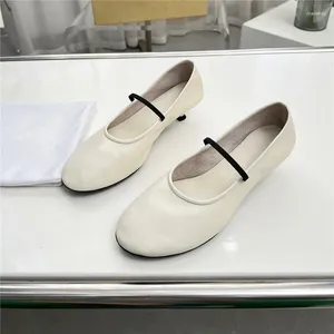 Dress Shoes Spring And Autumn Women's Dance Round Toe Slim Heels Simple Fashion Party