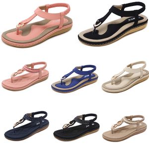 2024 Summer Women Shoes Sandaler Low Heels Mesh Surface Leisure Mom Black White Large Size 35-42 J17 GAI