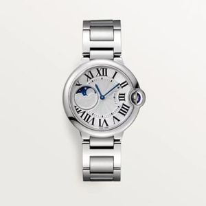 Relógio de alta qualidade de luxo masculino movimento designer relógios moonphase aço bracrlet moda relógio de pulso feminino jason007 3222n