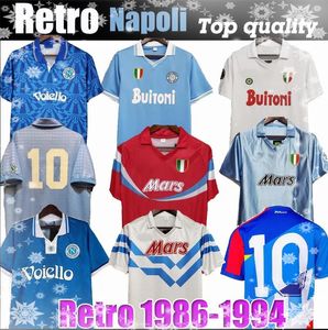 1987 1988 Napoli Retro Soccer Jerseys 87 88 Coppa Italia SSC Napoli Maradona 10 Vintage Calcio Napoli kit Classic Vintage Napoletan Footba1986
