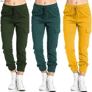 Pantaloni a matita skinny sexy elastici per le donne Pantaloni streetwear a vita alta neri bianchi verdi Jeans donna denim cargo Y2K 240227