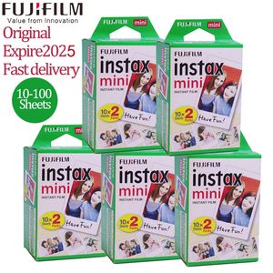 10-100シートFujifilm Instax Mini 11128940Linkインスタントカメラ用ホワイトエッジフィルム8 7S 25 50S 90 POペーパー240229