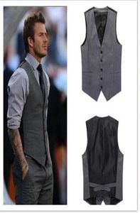 Niestandardowe męskie kamizelki ślubne Dobry projekt Grey Groom Groomsmen Vest Casual Slim Men039s Vest Vesttie4809249