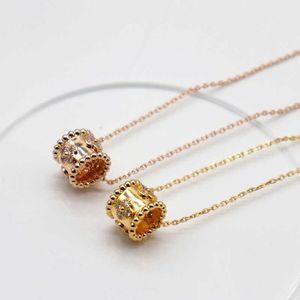 Designer Pendant Necklace Sweet Love Vanca Jade 18k Platinum Necklace Exquisite Rose Gold Kaleidoscope Fashion Womens Luxury Trendy Collar Chain 0wp9