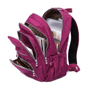 Tegaote Mochila Feminina Nylon School Bags for Girls Waterproof Travel Back Packs Bag Women Laptop Bagpack 240309