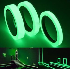 Luminous Tape Self Adhesive PET Warning Tape Night Vision Glow In Dark Wall Sticker Fluorescent Emergency Sticker3116972