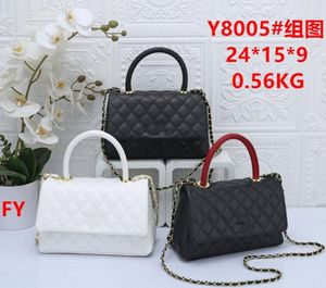 Classic Plaid Designer Bag Casual Tote Bag 2024 Moda Top Quality Couro Mulheres Designer Bolsa Tassel Chain Messenger Ombros CCY8005 # 01