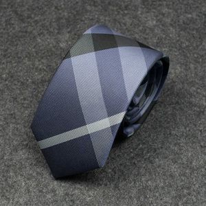 Cravatte Designer Personalità grigio Abito formale scozzese affari matrimonio lavoro studente tempo libero Cravatta da lavoro da 7 cm FAR8