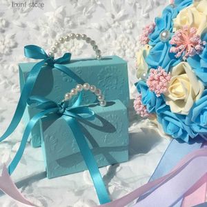 Hediye sargısı RMTPT 20PCS/Lot Taşınabilir Parti Düğün Favor Şeker Kutuları Bebek Duş Hediye Çantası Diy Yaratıcı Şeker Kutusu Romantik Mariage T240309