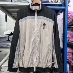 Kurtki męskie Trapstar Tracksuit Marka MARTER Designer Windbreaker Women Jacke Płaszcz skórzany wodoodporny zamek błyskawiczny czarny niebieski Irongate