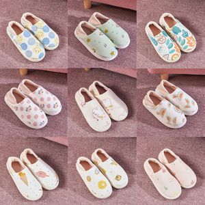 Slippers Soft Bottom Winter Pregnant Womens Nonslip Fruit Cotton Slippers Home Postpartum Large Size Cotton Slippers size 36-41 GAI-20