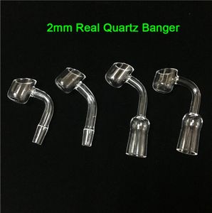 Moq ist 1 Stück hochwertiger echter 2 mm dicker Quart-Nagel, 10 mm, 14 mm, 18 mm Gelenk, thermischer Quarz-Banger, 90 45 Grad, kuppellos, Qua9088865