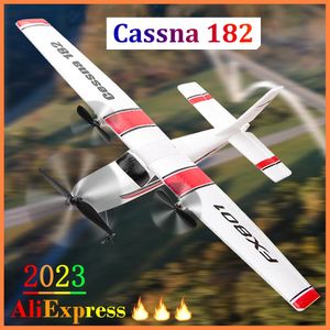 Nybörjare Electric Airplane RC RTF EPP FOAM UAV Remote Control Glider Plan Kit Cassna 182 AirCraf Mer batteriökning Flygtid 240219