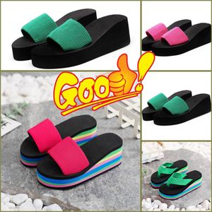 2024 GAI Summer Women Beach Flip Flops Shoes Classic Ladies Cool Flat Slipper Female Sandals Shoes Low Price 35-43