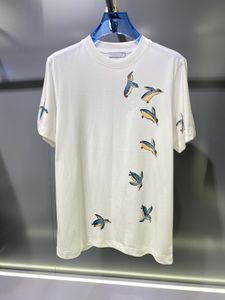 24SS Frühfrühlings-Jeanshemden für Herren, Shorts, Italien, Paris, Männer, Frauen, High Street Fashion, kurze Ärmel, OS-T-Shirts, Sommer, atmungsaktives T-Shirt lo0309