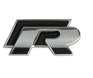 Наклейка на передний бампер автомобиля, логотип хвоста автомобиля R R-line, логотип, эмблема, значок, наклейки для Volkswagen VW Golf Polo Tiguan Passat B6 Jetta