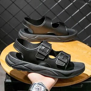 Sandals Men's Summer Adjustable Button Thickened Bottom Couple Style And Women's Shoe Wholesale