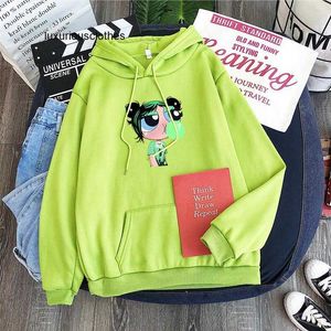 Damen Hoodies Sweatshirts Damen Hoodies Harajuku Sweatshirt Whoopass Girls Craig MacCracken Hauptthema End Buttercup Power Puff Aesthetic Bellota Las