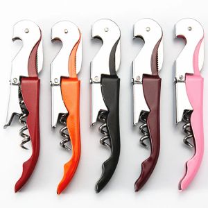 Inserting Red Wine Stainless Steel Multi functional Wine and Beer Bottle Opener Driver Portable Wholesale Saber Wine Opener Bottle Opener 9 Colors Available