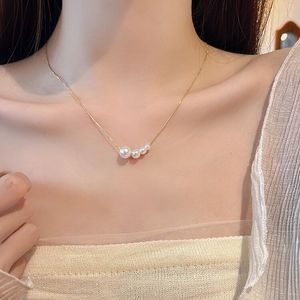 Jewelry Gift Pearl Choker Necklaces Girl Summer Baroque Pearl Pendant Clavicle Chain For Women