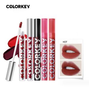 ColorKey Lip Tint Long-Lasting Moisturizing Matte Matte Shimmer Lip Glaze Glossy Liquid Lipstick Plumper Colorfast Lip Gloss 240305