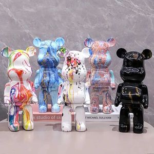 Decorative Objects Figurines Nordic Bearbrick Bear Living Room Cartoon Garden Decoration Accessories Home Decor Arts and Crafts Supplies Desk Figurines Gifts