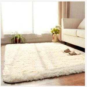 Hela nya Fashion Living Dining Car Flokati Shaggy Mattor Anti-Scid Carpet Seat Mat Soft Carpet For Bedroom 50 80CM200G