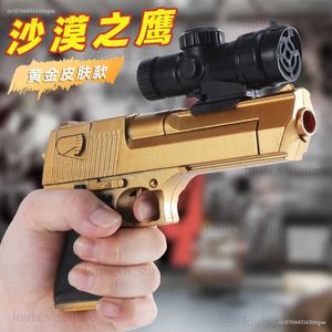 Gun Toys 2024 Neue coole 1911 Desert Eagle Soft Bullet Spielzeugpistole Kinderspielzeug Herren Set Nostalgische Spielzeugpistole Neujahrsgeschenk T240309