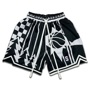 Männer Basketball-Shorts mit Tasche Crossfit Fahrrad Fiess Strandhose 2023 atmungsaktive Mesh-Athletik-Fußballhose