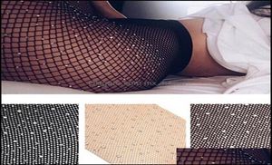 Meias bebê crianças roupas bebê maternidade meninas verão fishnet diamante meia-calça moda brilhante net collants strass malha náilon stoc1177546