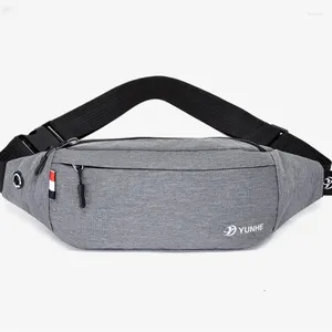 Waist Bags Solid Color Male Casual Functional Belt Bag Women Packs Large Pouch Phone Money Travel Hip Cross Body