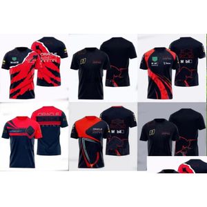 Motorradbekleidung F1 Forma 1 Racing T-Shirt Neues Sommer-Kurzarmtrikot mit individueller Drop-Lieferung Automobile Motorräder Motorcy Dhpt4