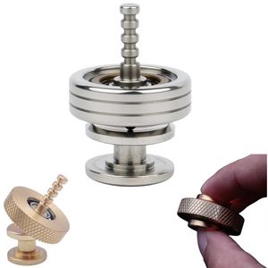 EDC Fidget Spinnerステンレス鋼アンチスレスメタルストレスリリーフおもちゃ大人のための小さな旋風金属ベアリングギフト240301