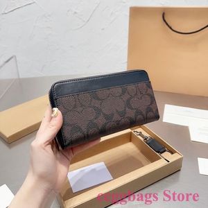 Designer Wallets For Men Women Casual Luxury Fashion Man Long Wallet Purses Bag Black Brown222h