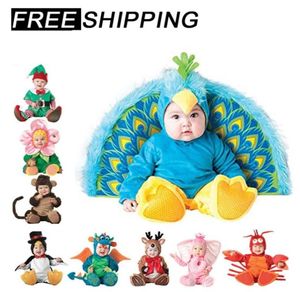 Halloween Costume boy clothes Girls Monkey Polar Bear Romper Kids Clothing baby hat socks Toddler Cosplay Set 2103098984046