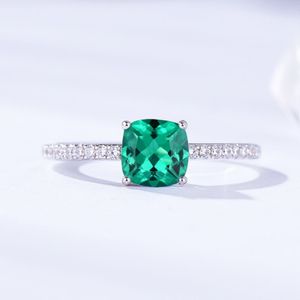 DIASPORE GEMSTONE RINGS FÖR KVINNA GIRLER SOLID 925 Sterling Silver Wedding Engagement Topaz Emerald Sapphire Ring278L