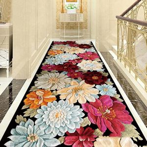 Creative Flower Carpets europeiska hallar Dörrat vardagsrum sovrum mattor mattor kök trappor matta anti-skid el331g