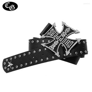 Bälten Punk Belt Cross för kvinnor vintage harajuku Western cowboy stjärna midja y2k kvinnliga cinturones para mujer245a