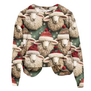 Кофты, свитер, нежный женский пуловер с круглым вырезом, бесплатная доставка, модные женские толстовки с рождественским принтом и длинными рукавами, свитер