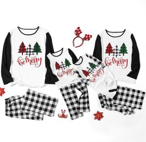 Ny mjuk familj matchande julpyjamas kläder set jul vuxna barn casual nattkläder pjs 2020 sömnkläder nattkläder outfit lj20113689102