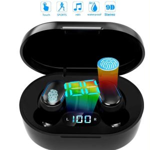 E7S TWS bezprzewodowe słuchawki Bluetooth Słuchawki Kontroluj Sport słuchawkowy Wodoodporny mikrofony Muzyczne dla wszystkich smartfonów